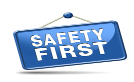 Safety First Sign for Workers Compensation Insurance